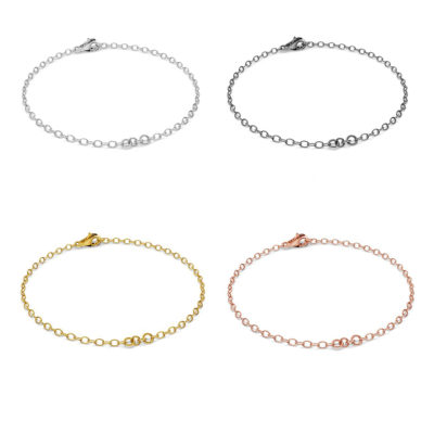 Chain bracelet 2-piece - base for CHARMS, silver Chain bracelet 2-piece - base for CHARMS, AG 925 silver