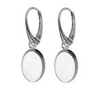 English bigle with suspended bowl, oval for resin, silver English bigle with suspended bowl, oval for resin, AG 925 silver