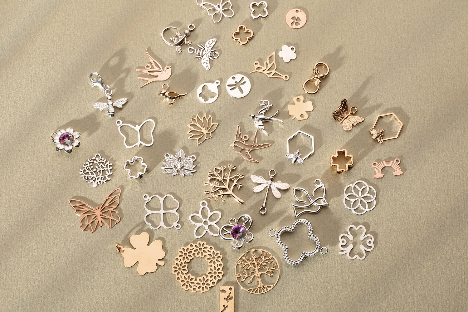 Componentes semiacabados para joalharia em prata e ouro do fabricante 925CRAFT.