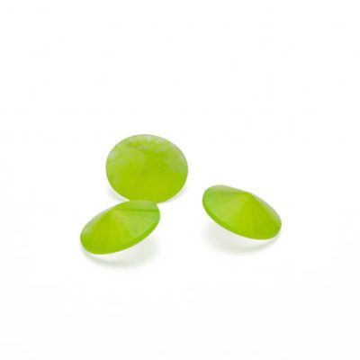 RIVOLI chrysoprase green bright 12 MM GAVBARI RIVOLI chrysoprase green bright 12 MM GAVBARI, semi-precious stone