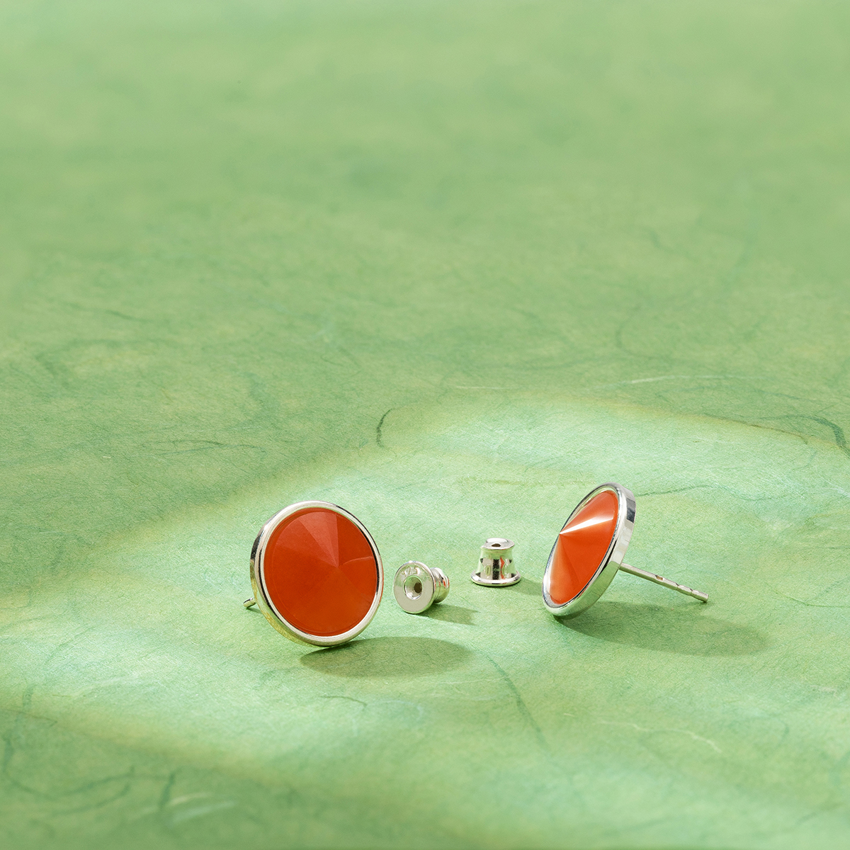 Stud earring - Rivoli base, AG 925 silver